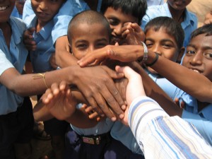 Go on, shake hands with people....they like it!